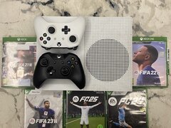 Xbox One S 1TB + 2 controllere + FIFA 21-25